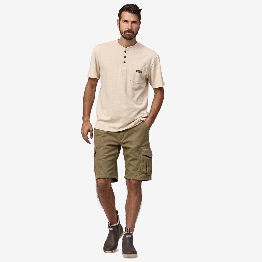 Mens Patagonia Canvas Green Cargo Shorts